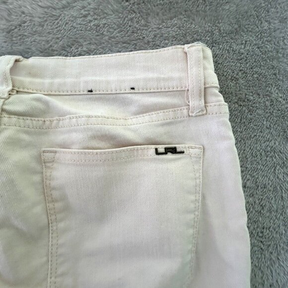 LRL Ralph Lauren Jeans Co Ivory Modern Straight Fit Denim Womens Size 28" x 31" - Picture 3 of 8